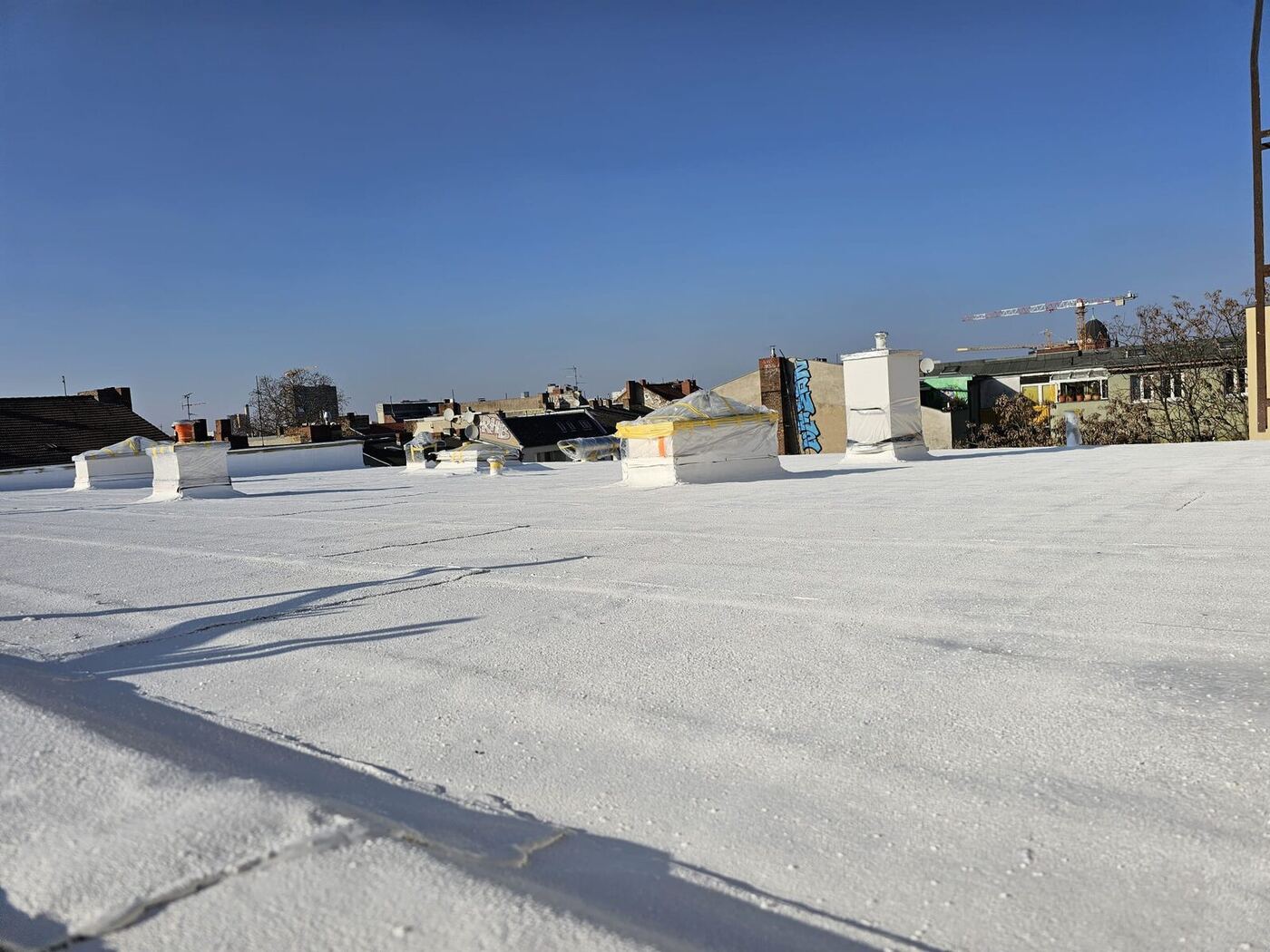 System Roof — Flachdach, fertige Fläche